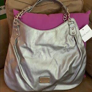 Metallic Nine West handbag